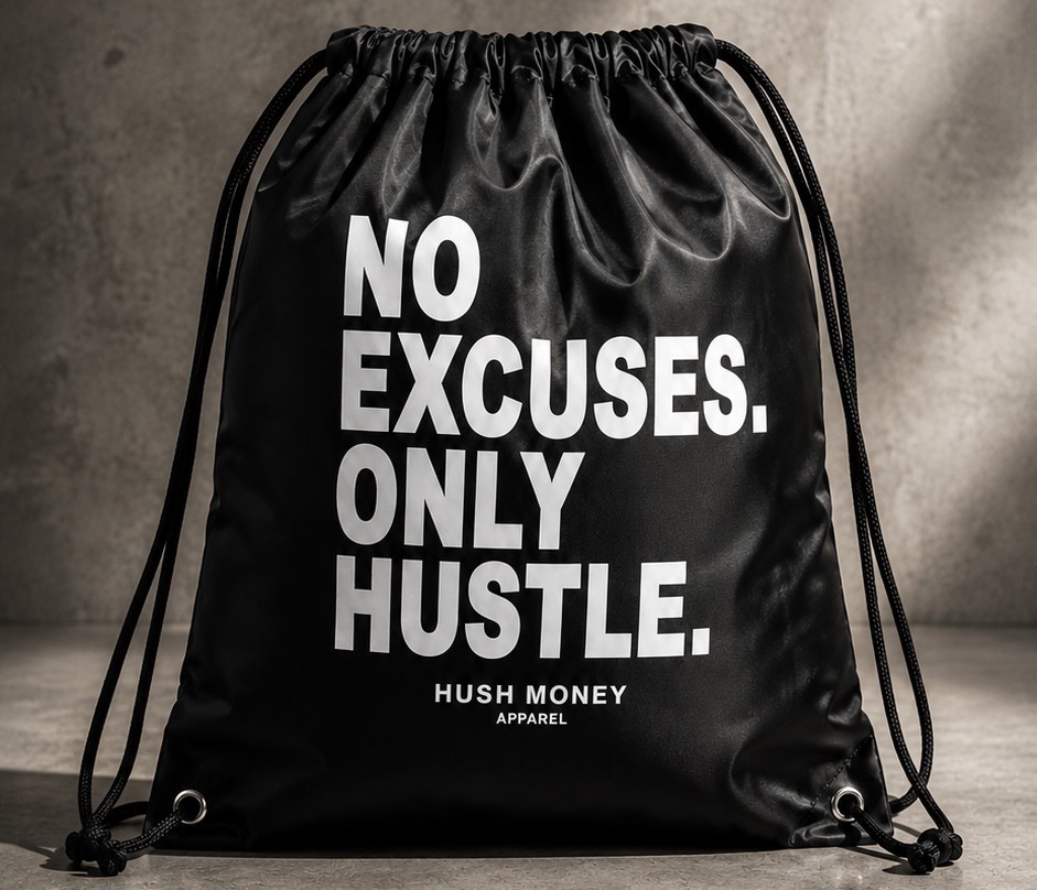 Hush Money Apparel Drawstring Backpack